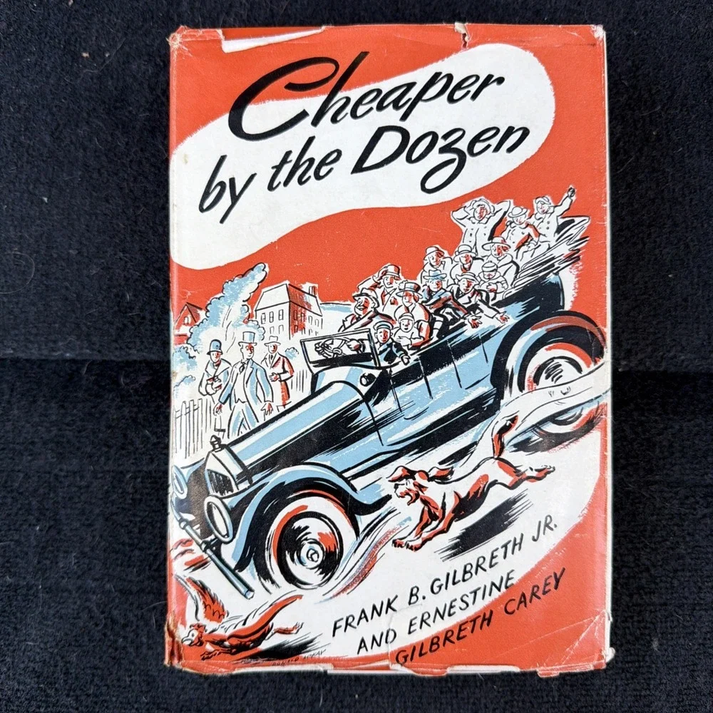 Cheaper by the Dozen HCDJ Frank Gilbreth Ernestine Gilbreth Carey‎ 1st Ed 1949